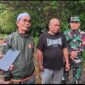 Kadus Pasar Pematang Lumut Muhammad Saman bersama Aparat Desa dan Kepolisian (Humas)