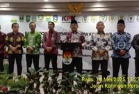 Bupati Anwar Sadat didampingi Ketua DPRD Hamdani, Wakil Ketua H Muh Sjafril Simamora, Sekda Hermansyah dan OPD terkait (Pro)