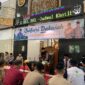 Wakapolda Jambi Brigjen Pol M. Mustaqim, S.I.K para PJU Polda Jambi dan Komunitas Riau Indonesia Mengaji (KORIM) Jambi menyimak tausiyab dari Ustadz Zacky Mirza LC (Humas)