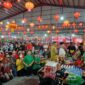Prosesi perayaan HUT Dewa Kwan Kong Klenteng Kuan Kong Bio Kuala Tungkal (Ist)