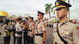 Kapolres Tanjab Barat AKBP Agung Basuki, SIK., MM sematkan Tanda Jabatan (SJ)