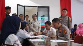 Kapolres Tanjab Barat AKBP Agung Basuki, S. I. K., M. M Dukung Kegiatan Donor Darah (Humas)