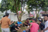 Aparat Kepolisian Resor Tebo Melakukan Pendampingan (hms)