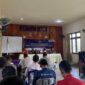 Kapolsek Betara bersama Forkopimcam, masyarakat dan pihak perusahaan saat rapat koordinasi (Humas)
