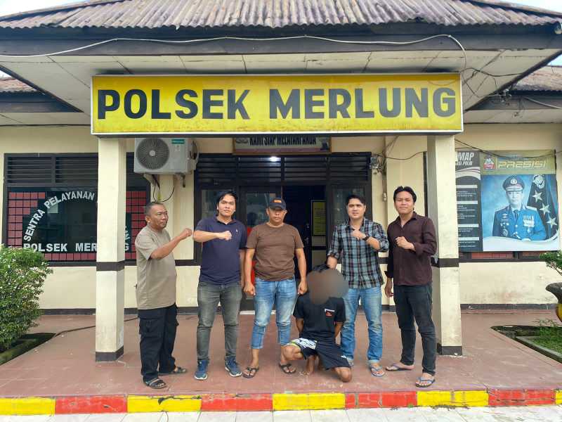 Unit Rsskrim Polsek Merlung Amankan Pelaku (hms)