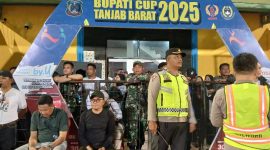 Pengamanan di Pintu Keluar Masuk Pemain (ist)