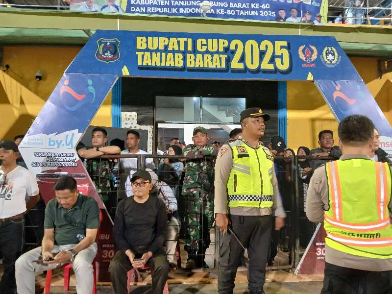 Pengamanan di Pintu Keluar Masuk Pemain (ist)
