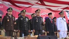 Kapolres Tanjab Barat AKBP Agung Basuki bersama Unsur Forkopimda menghadiri peringatan detik-detik proklamasi (ihms)