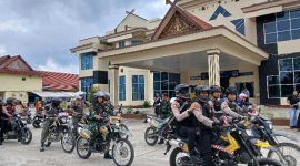 Tim Gabungan Saat Patroli di Gedung DPRD Tanjung Jabung Barat (ist)