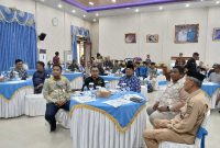 Bupati Anwar Sadat, Sekda, Asisten III Bersama Wartawan Saat Coffee Morning (ist)