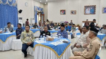 Bupati Anwar Sadat, Sekda, Asisten III Bersama Wartawan Saat Coffee Morning (ist)