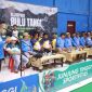 Plt Kadis Parpora Angsori menyampaikan  Laporan Kegiatan (pro)