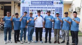 Wabup Tanjab Barat Katamso Bersama Ketua Umum KONI, Plt Kadis Parpor, Ketua AFKAB dan Pengurus (pro)