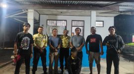 Unit Reskrim Polsek Merlung Bersama Security PT WKS Amankan Terduga Pelaku Curanmor Lintas Provinsi (hms)