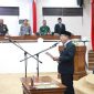 Hamdani Pimpin Pengambilan Sumpah PAW Anggota DPRD Tanjab Barat (hms)