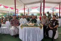 Dandim 0419/Tanjab Letkol Arm Dwi Sutaryo Mendampingi Wabup Tanjab Barat Katamso dan Unsur Forkopimda Saat Syukuran (ist)