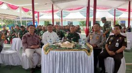 Dandim 0419/Tanjab Letkol Arm Dwi Sutaryo Mendampingi Wabup Tanjab Barat Katamso dan Unsur Forkopimda Saat Syukuran (ist)