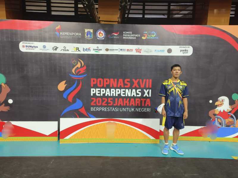 Agus Irawan Atlet Tenis Meja NPCI Tanjung Jabung Barat (ist)
