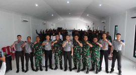 Kepqlq Imigrasi dan Jajaran Bersama Pabungdim 0419/Tanjab Beserta Perwira Maupu. Prajurit Kodim 0419/Tanjab (pentjb)