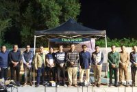 Wabup Tanjab Barat Katamso, Plt Kadis Parpora, Narasumber dan Kepala OPD Terkait Yang Hadir (hms)