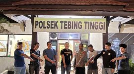 Kapolsek Tebing Tinggi dan Anggota Amankan Pelaku Berikut Barang Bukti (hms)