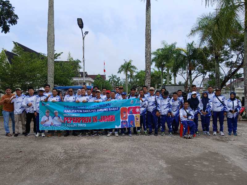 Pelepasan Atlet NPCI Tanjab Barat Menuju Peparprov Ke-IX Jambi 2025 (ist)