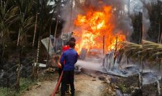 Kebakaran Gudang Minyak di Tungkal I, Polisi Lakukan Penyelidikan