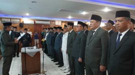 Bupati Anwar Sadat Saat Mengambil Sumpah Pejabat Yang Dilantik (ist)