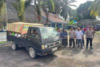 Pelepasan Bantuan Dari Masyarakat Kecamatan Mestong Untuk Korban Bencana Medan, Padang dan Aceh (ist)