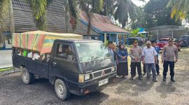 Pelepasan Bantuan Dari Masyarakat Kecamatan Mestong Untuk Korban Bencana Medan, Padang dan Aceh (ist)