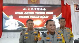 AKBP Agung Basuki Didampingi Waka Polres Kompol Johan Christy Silaen dan Kasi Humas Ipda Ucen S Kasih (ist)