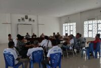 Organisasi PKL-UM Tanjab Barat Mengikuti Rapat di Aula Dinas Koperindag (ist)