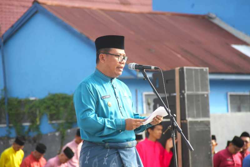 Wabup Katamso Pimpin Upacara HUT Ke-69 Jambi (pro)