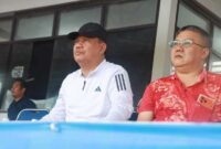 Wabup Tanjab Barat Katamso Bersama Ketua Umum KONI Jamal Darmawan Sie (pro)