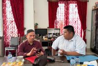 Plt Kadishub Tanjab Barat Agus Sumantri Bersama Anggota DPR RI Dapil Jambi Edi Purwanto (ist)