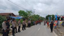 Personel Kepolisian Saat Pengamanan di Lokasi Kegaiatan (hms)
