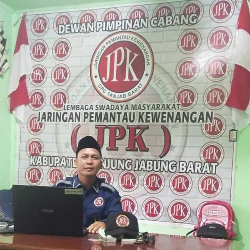 Rahmadi Ariyanto Ketua LSM JPK Tanjab Barat (ist)