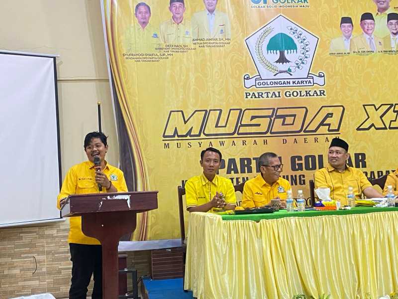 Syufrayogi Syaiful Ketua DPD Partai Golkar Tanjab Barat Terpilih (ist)