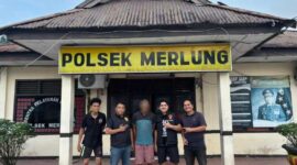 Personel Polsek Merlung Amankan Diduga Pelaku (hms)