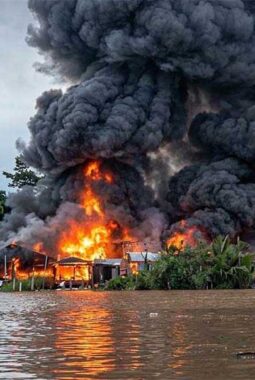 Kebakran di Teluk Nilau Terbesar Setelah Kebakaran di Sungai Dualap dalam 5 Tahun Terakhir