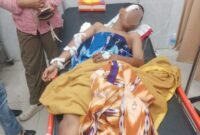 Fahri Saat Mendapatkan Perawatan di IGD RSUD KH Daud Arif Kuala Tungkal Minggu (10/5)