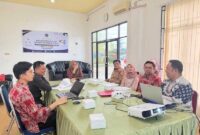 Pertemuan Perwakilan Lintastungkal.com Dengan Pihak Kepala Kantor Pertanahan Tanjab Barat Egi Metri Wilda dan Staff (Dok : BPN)