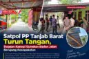 Satpol PP Tanjab Barat Bersama Camat, Aparat Desa dan Warga Saat Peninjauan Bangunan Diatas Badan Jalan (LT)