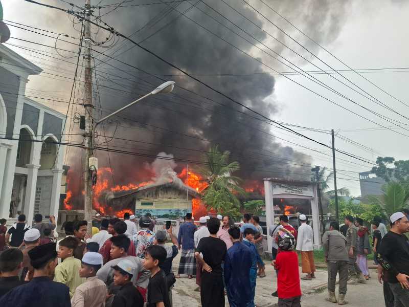 Kondisi Kebakaran di Jalan Diponegoro