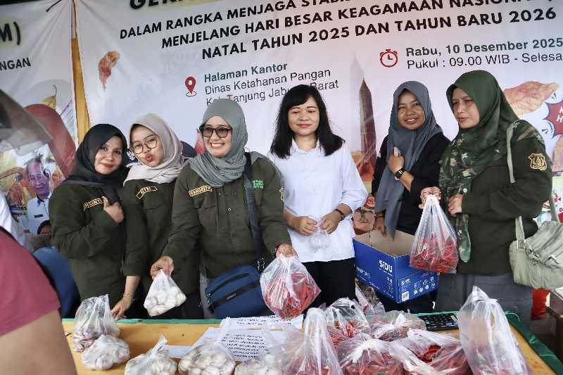 Gerakan Pangan Murah Dinas Ketahanan Pangan Tanjab Barat (ist)