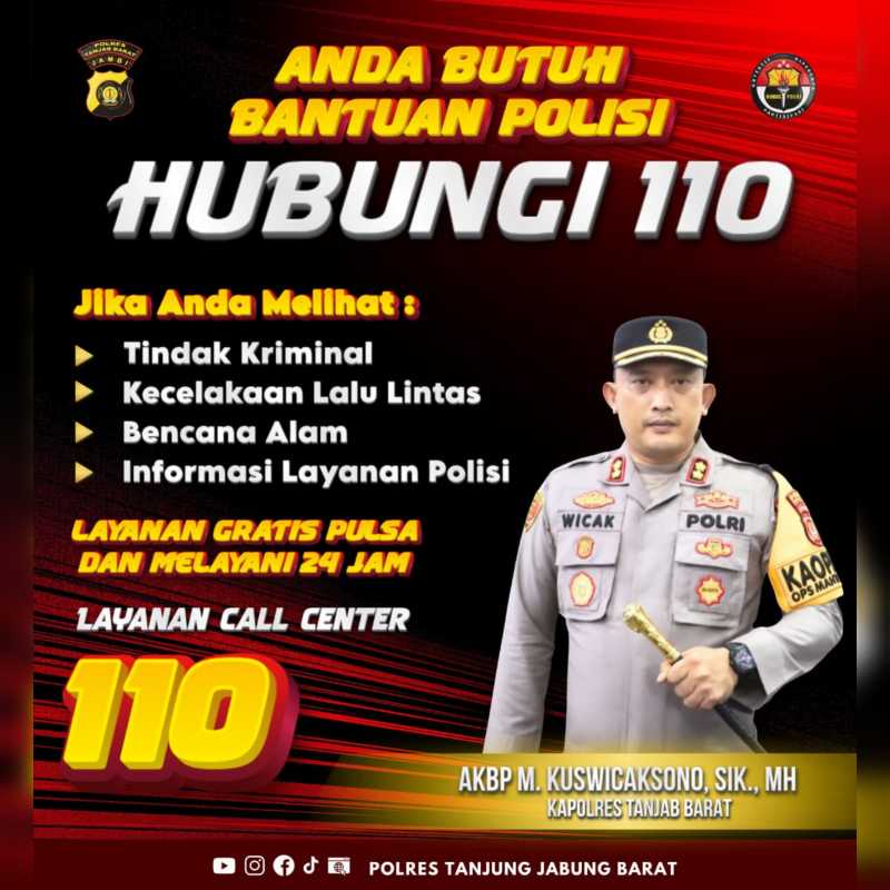Desain Grafis Humas Polres Tanjab Barat