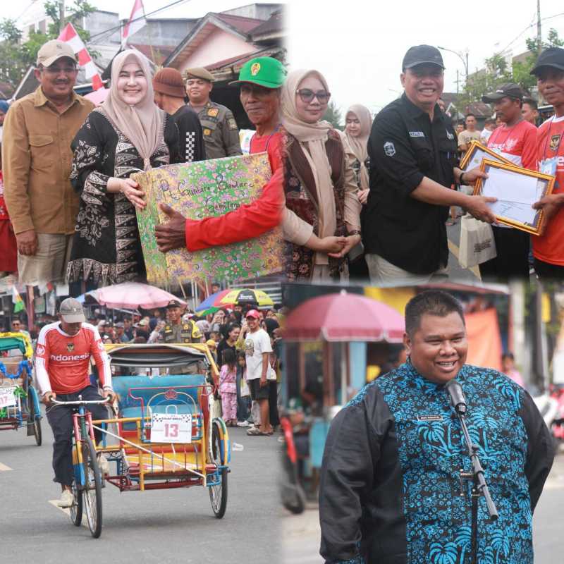 Kegiatan Balap Becak (ist)