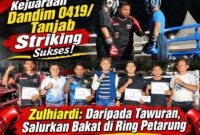 Foto Laga dan Penyerahan Hadiah Kepada Klub Peraih Juara Kejuaraan Dandim 0419/Tanjab 