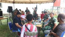 Dandim 0419/Tanjab Letkol Inf Zulhiardi Bersama Pasiter, Camat Betara Nasrun dan Perangkat Terkait (pentjb)