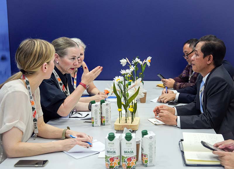 Menteri Hanif Ajak Swedia Perkuat Kerja Sama Iklim Berbasis Kredit Karbon Berintegritas Tinggi. FOTO : Kementrian LH